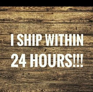 I ship within 24 hours of purchase!